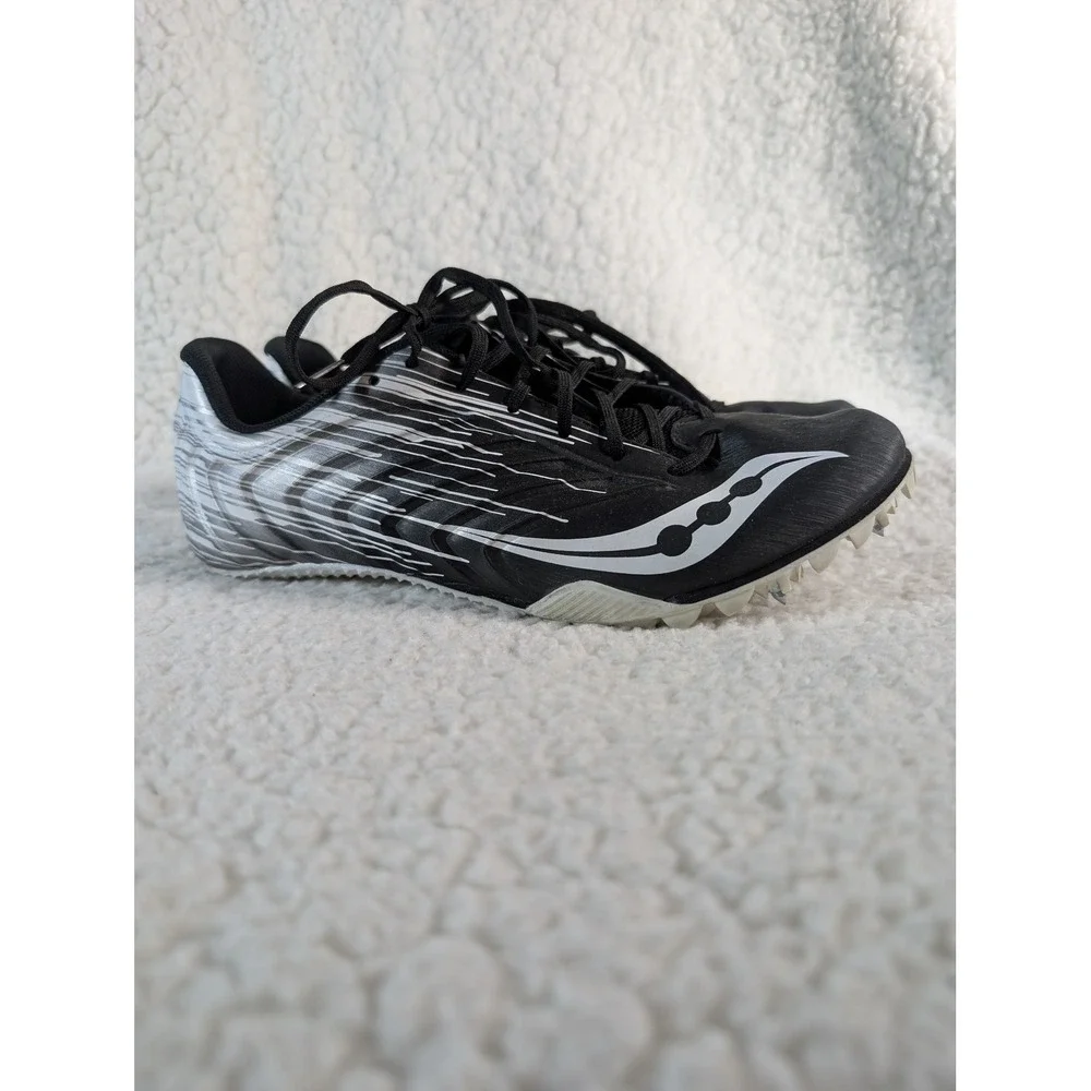 Saucony Mens Showdown 5 Track Field Racing Spikes Black White S29055-100 6.5